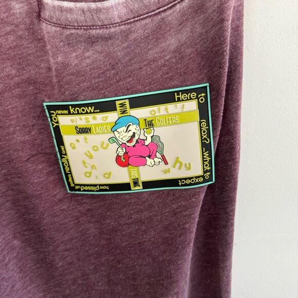 NWT The Pissed Off Golfers Joggers Purple Patches Sweat Pants Men's Size Medium - Picture 7 of 13